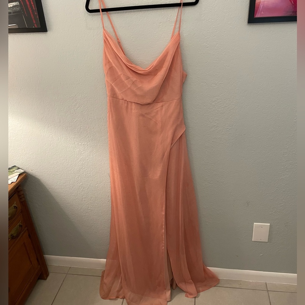 Lulus blush bridesmaids dress or formal summer dress